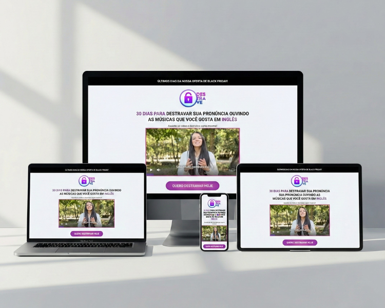 Mockup do projeto English Voice
