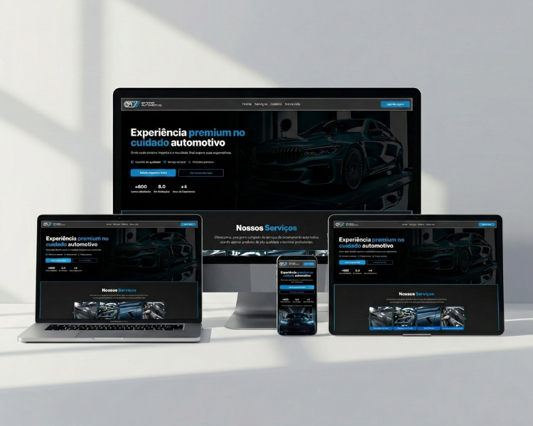 Mockup do projeto Estética ATMT