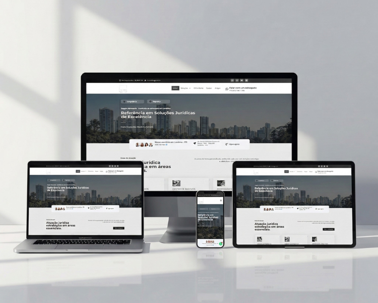 Mockup do projeto Saggin Advocacia
