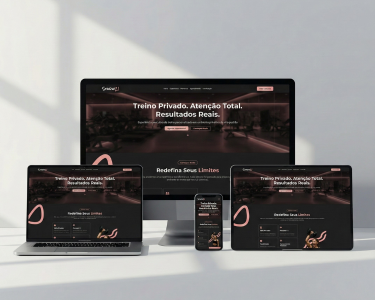 Mockup do projeto Studio21